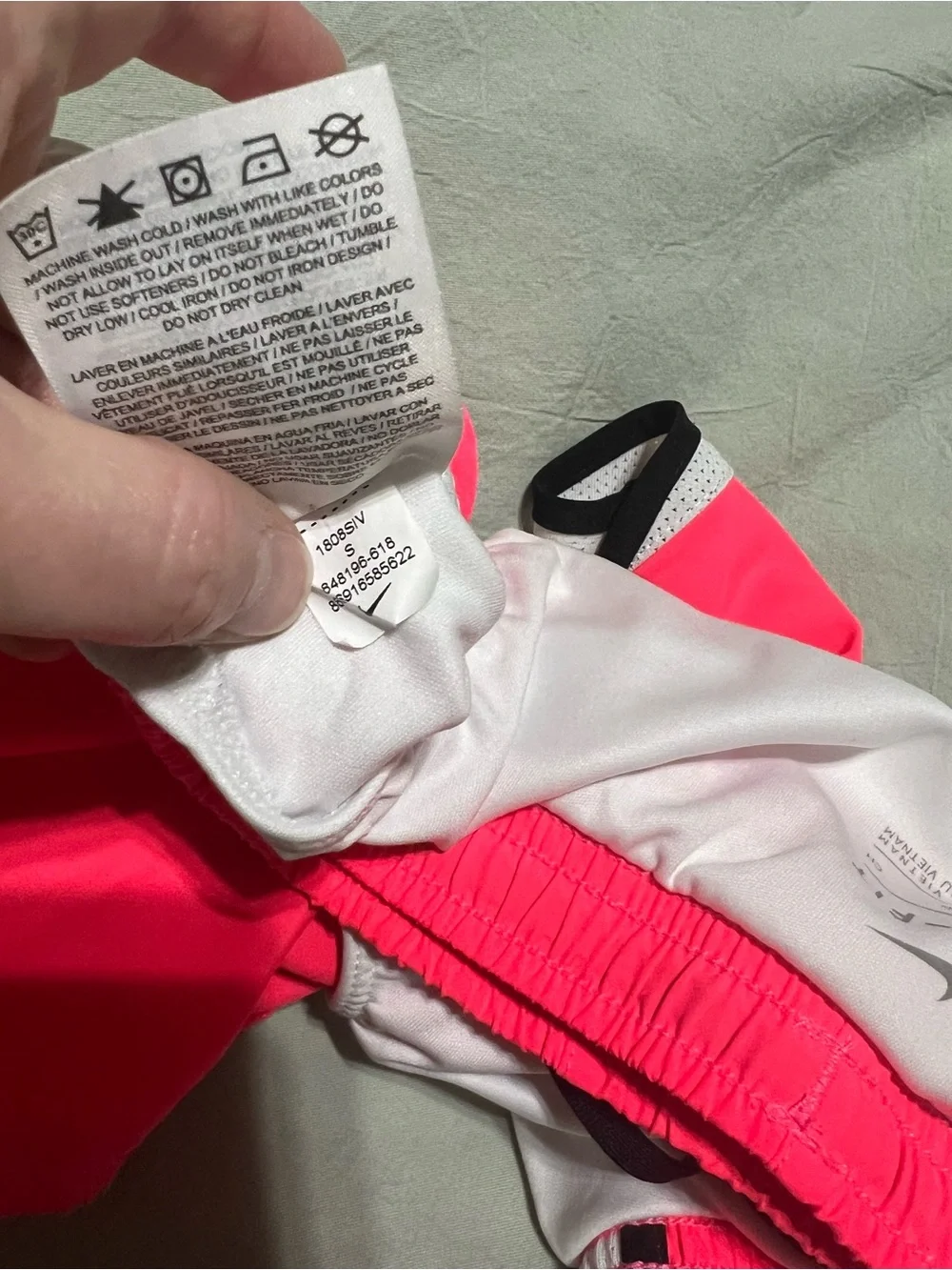 Nike Dri-FIT Kids Girls Neon Pink Athletic Running Shorts S